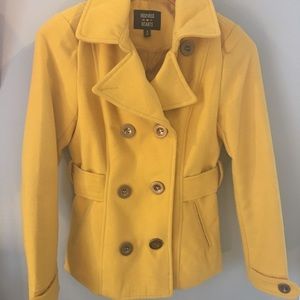 Mustard Pea Coat